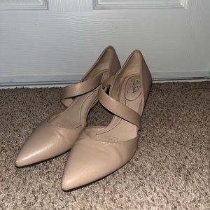 Nude Pointed Toe Pumps
